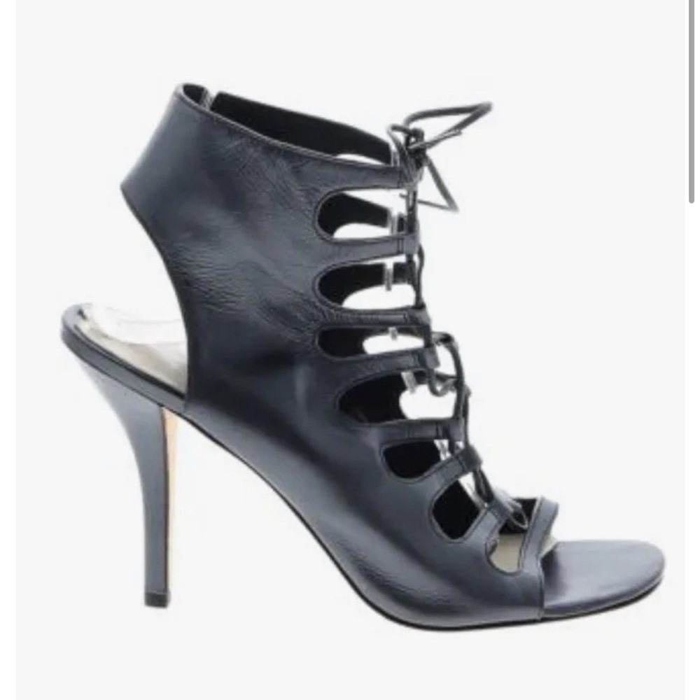 Vía Spiga Steel Blue Lace Up Heels